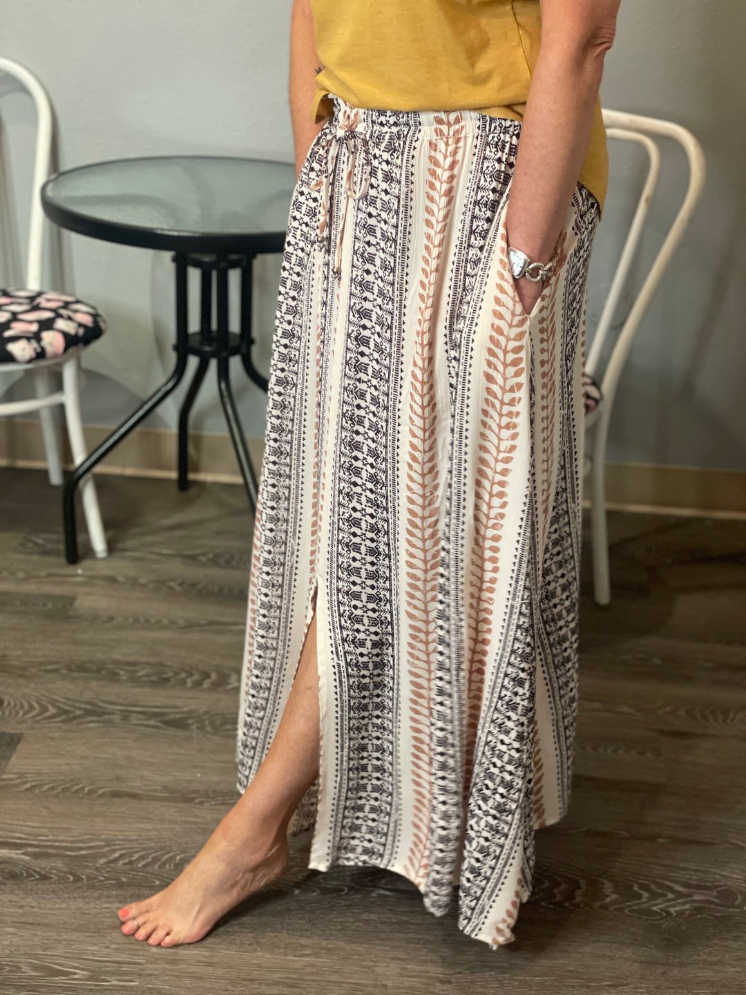Dresses, Smocked Waist Maxi w/Slit