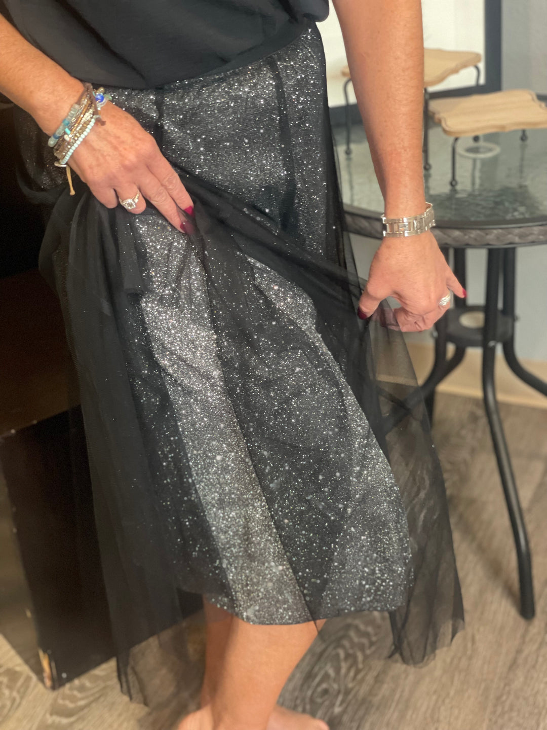 Dresses, Glitter Mesh Skirt