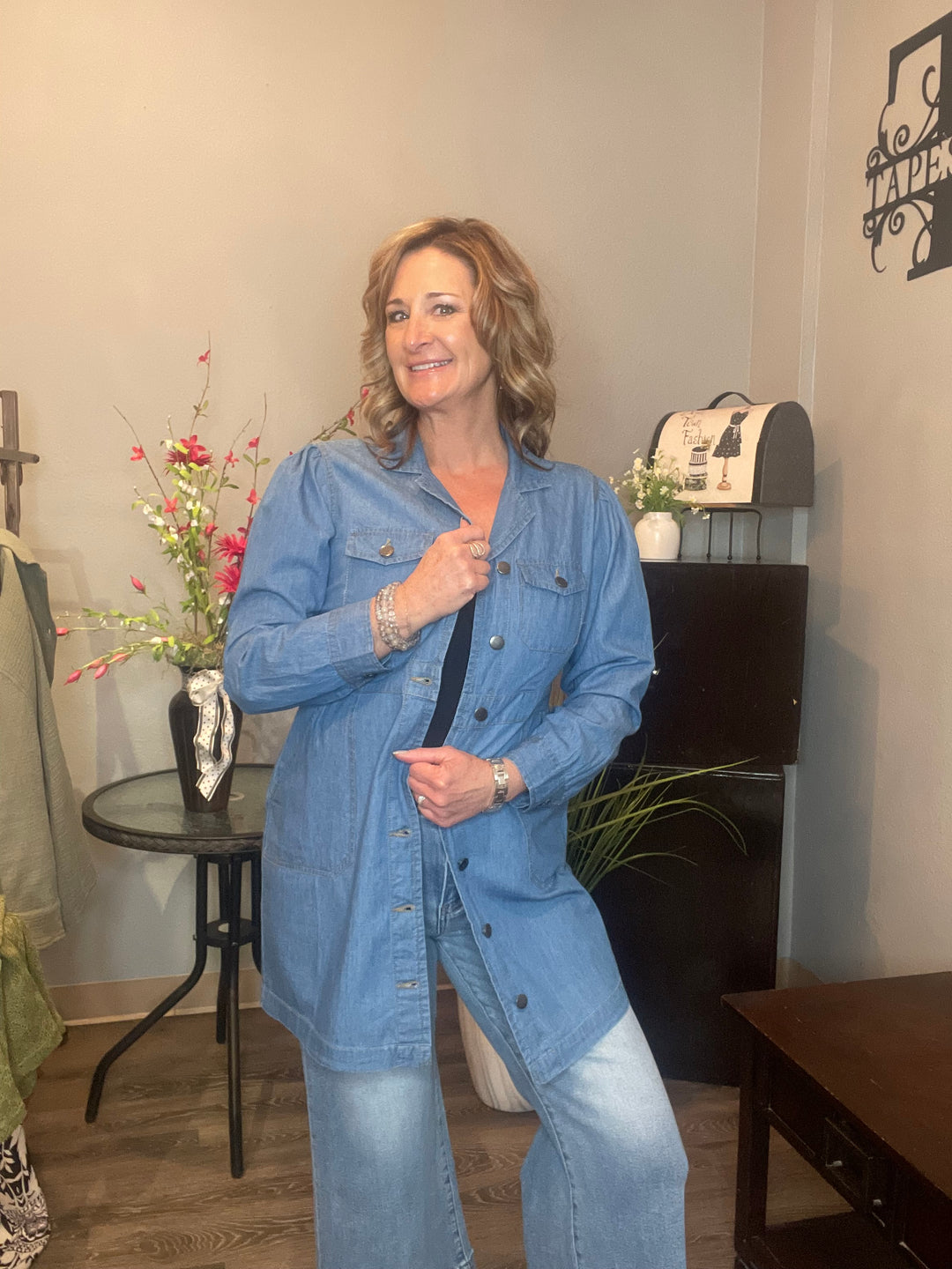 Dresses, Denim Button Down