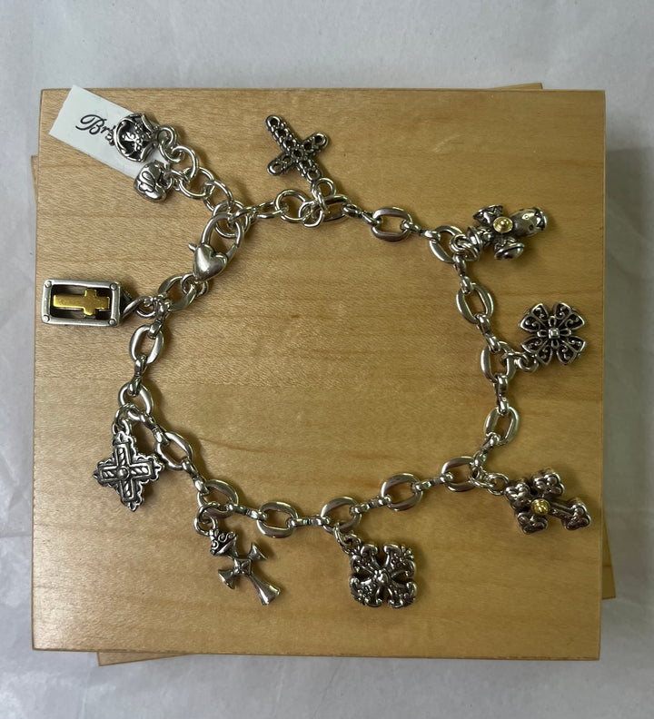 Brighton, Eternity Cross Charm Bracelet