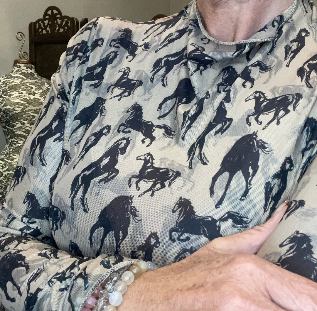 Tops, Western Horse Sheer