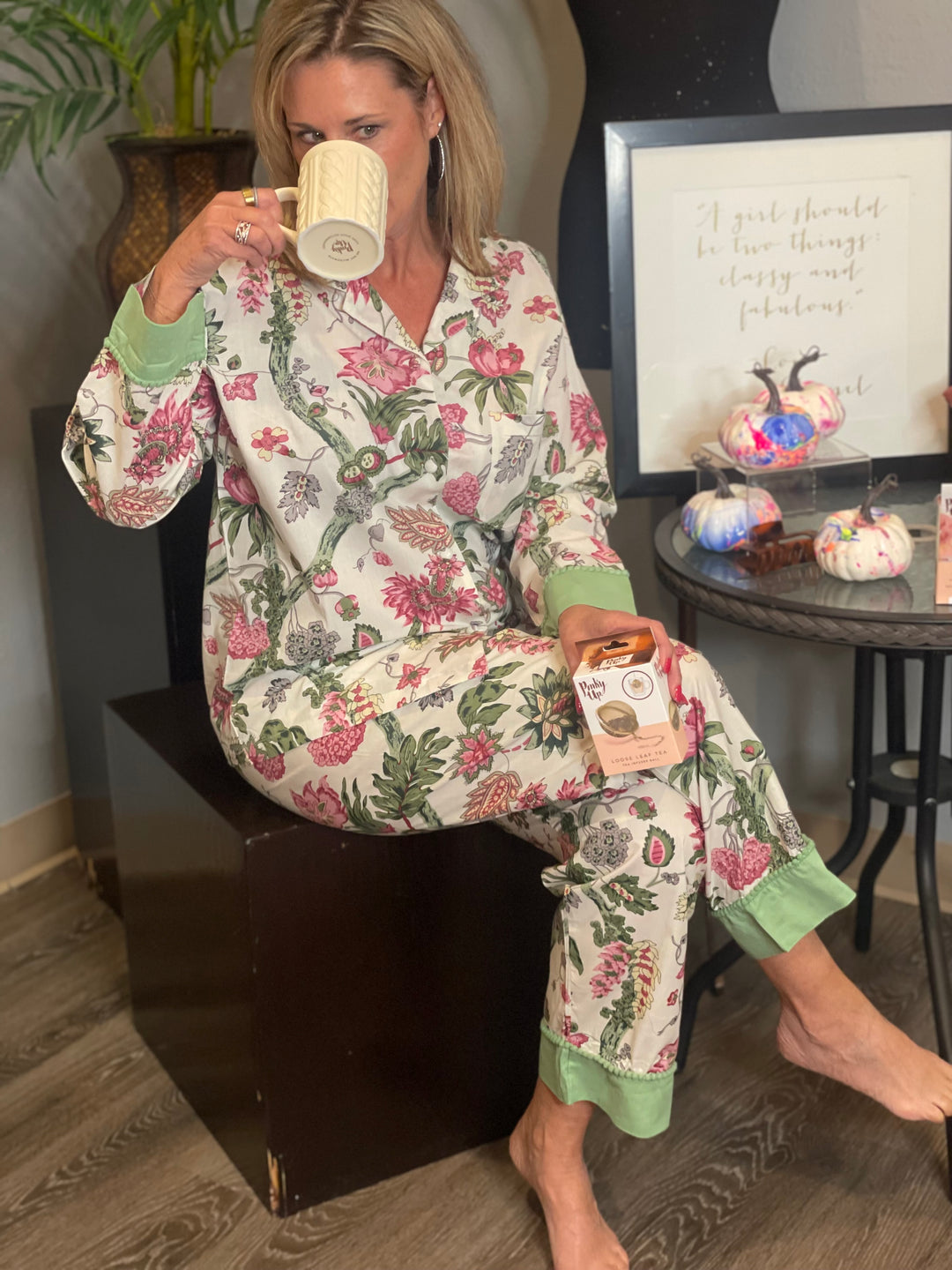 Loungewear, Pyjama 2pc Set Long