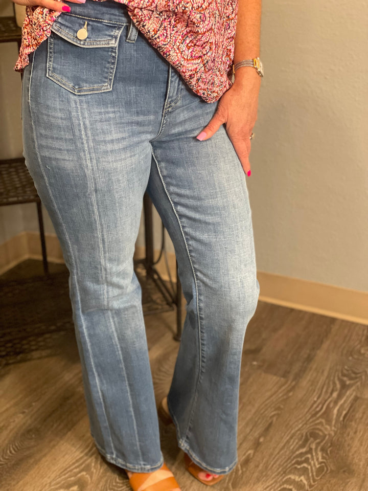 Pants, Hannah Flare Front Flap Pocket