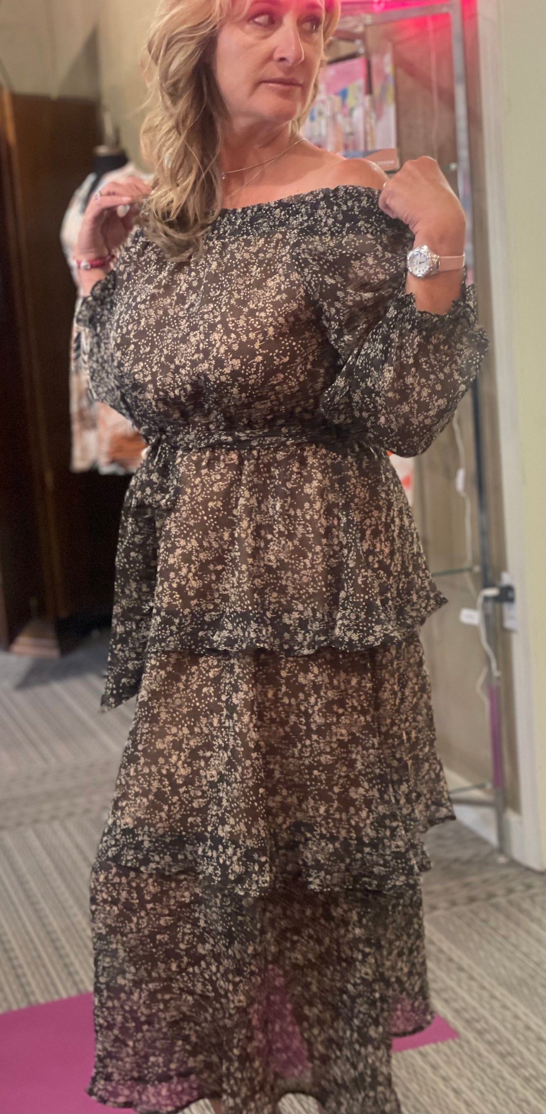Dresses, Mid/Maxi Tiered