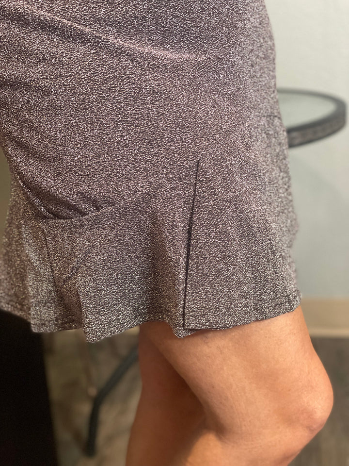 Dresses, Stretched Metallic Mini