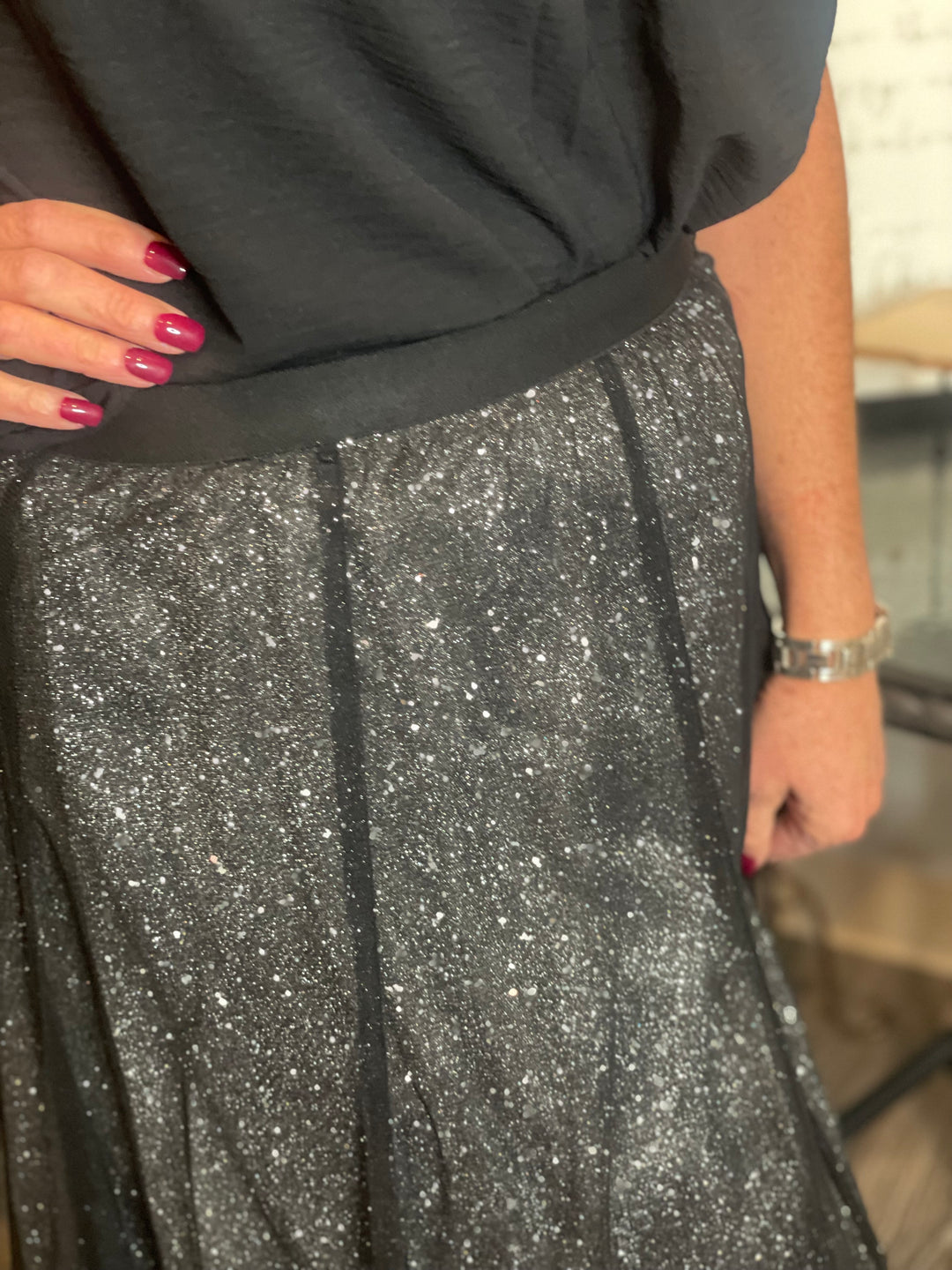 Dresses, Glitter Mesh Skirt
