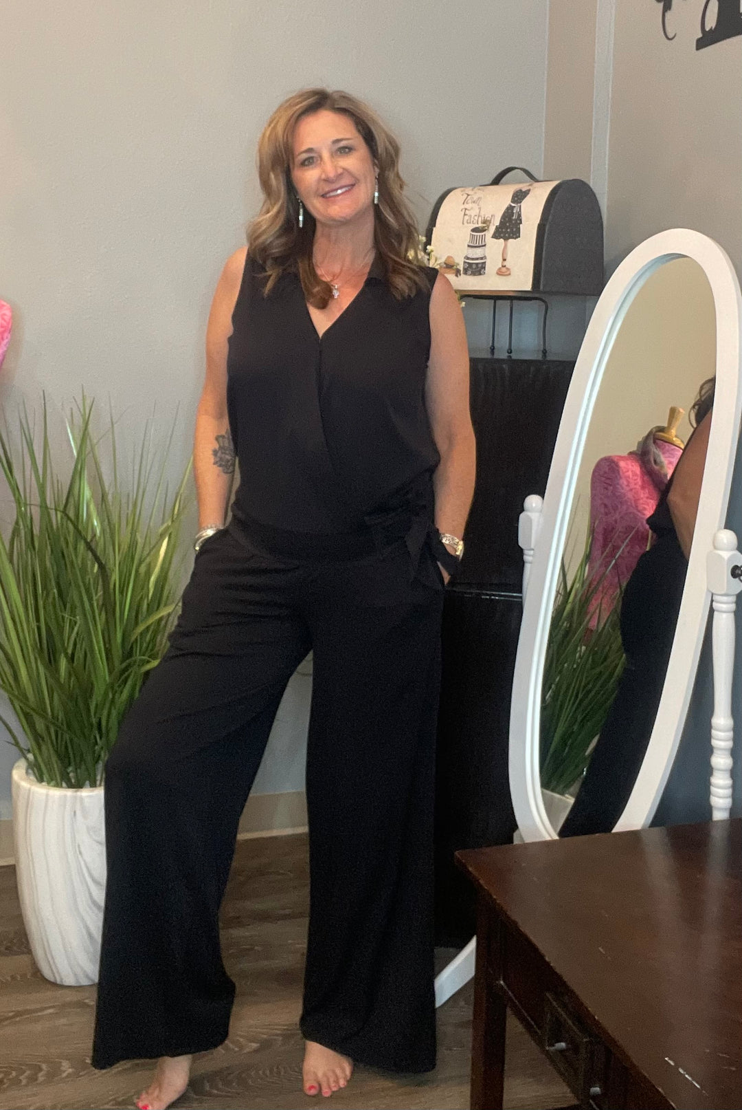 Pants, Pull On Palazzo