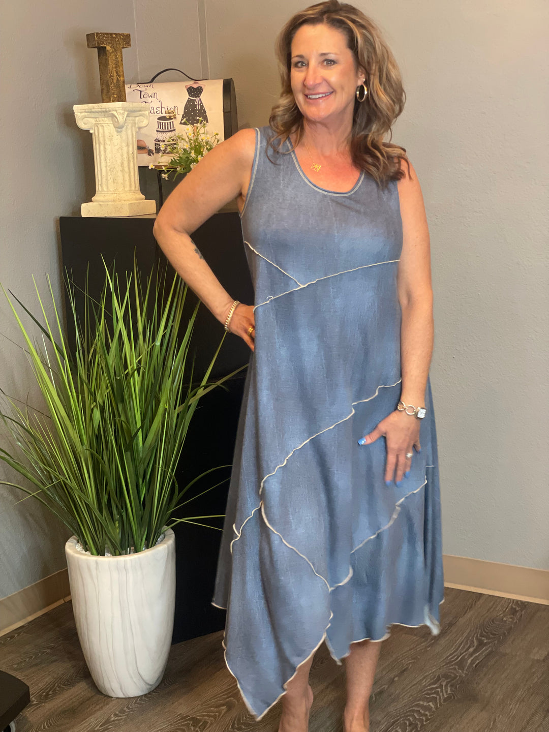 Dresses, Knit Gold Stitch