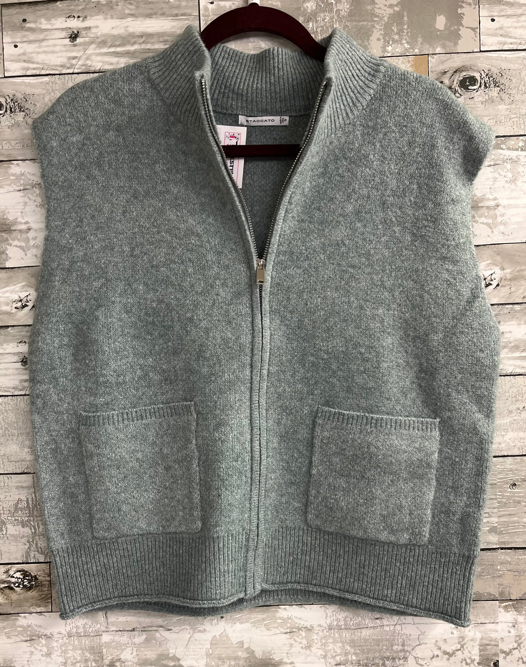 Tops, Mock Neck Sweater Vest