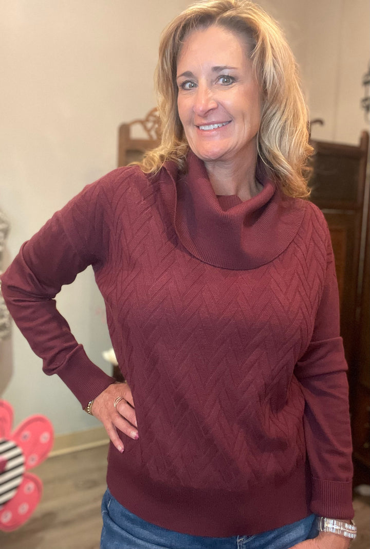 Tops, Cowl Neck w/Side Tie