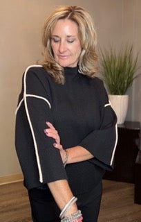 Tops, Mock Neck Sweater