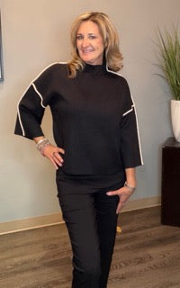 Tops, Mock Neck Sweater