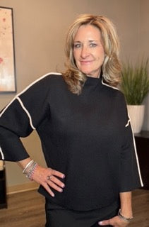 Tops, Mock Neck Sweater