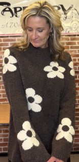 Tops, Daisy Floral Sweater