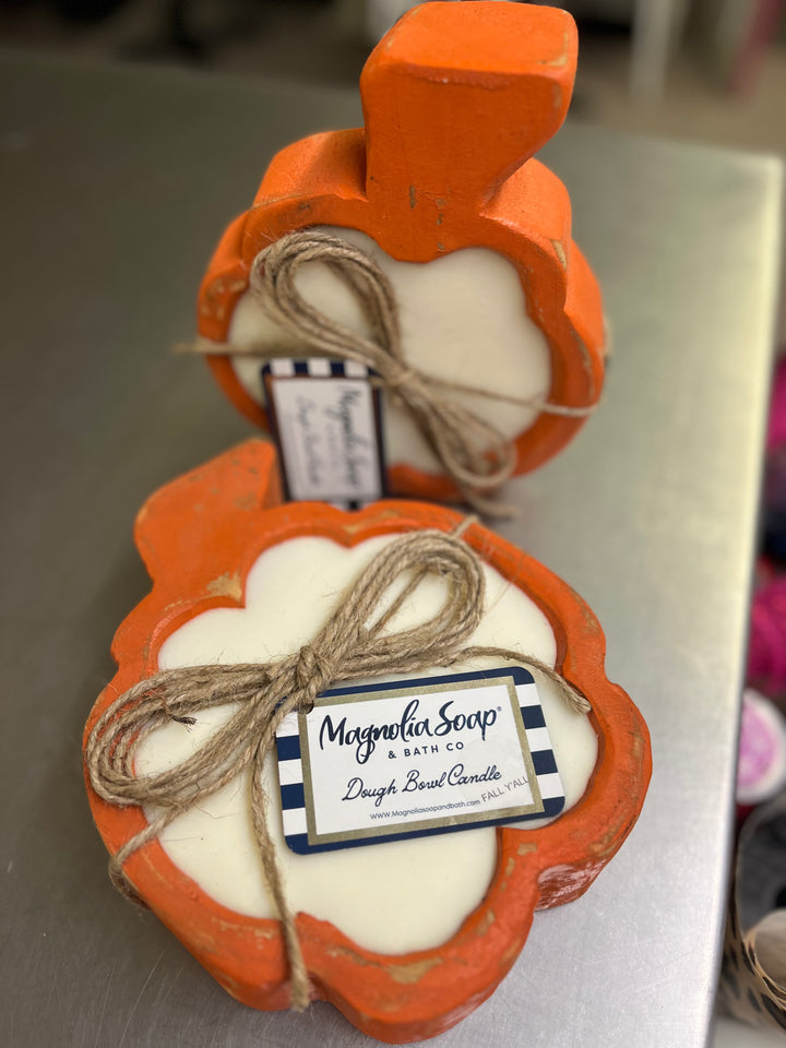 Accessories, Pumpkin Dough Bowl Candle
