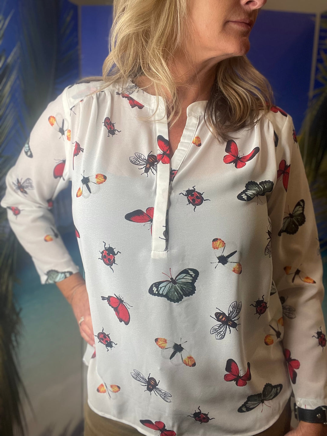 Tops, Butterfly Blouse