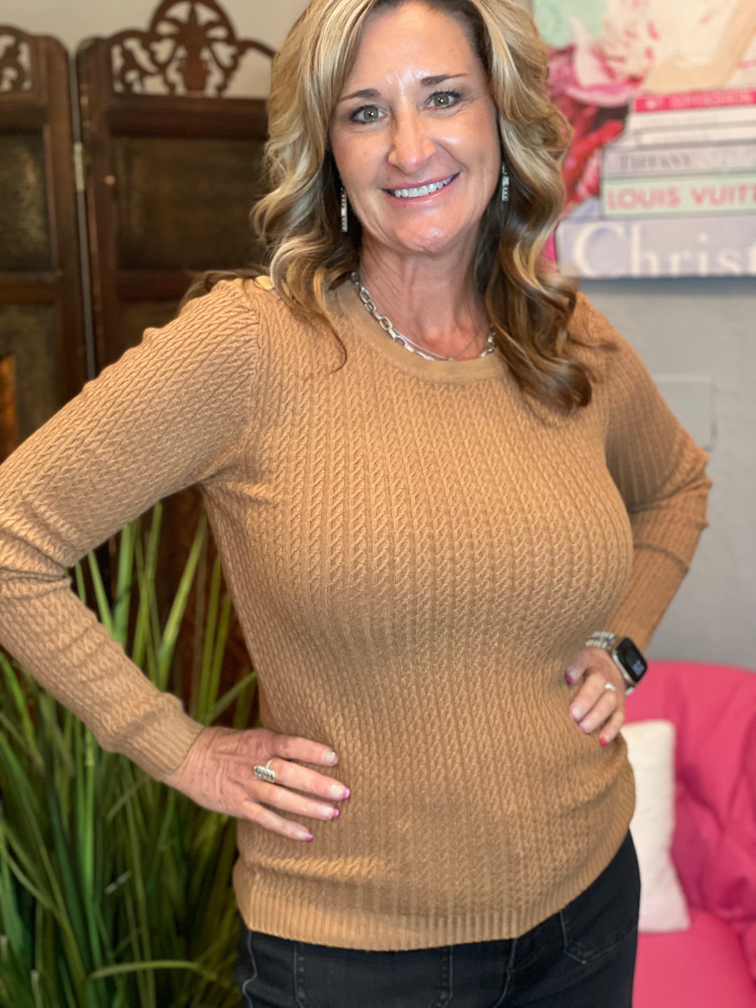 Tops, Ribbed Lighweight Sweater