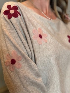 Tops, Fall Daisy Sweater