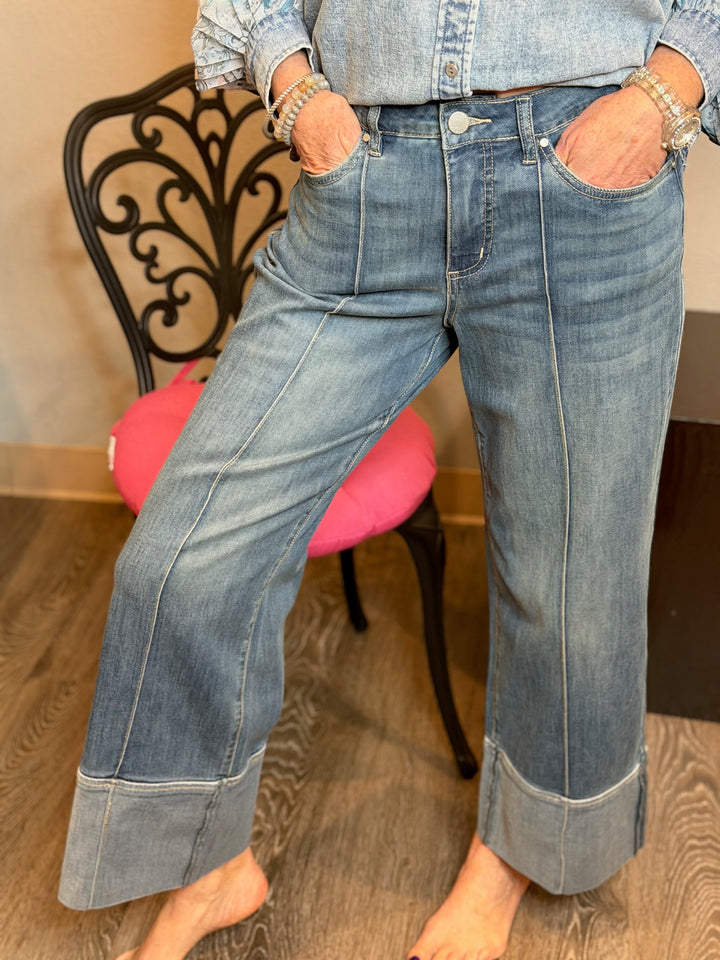 Pants, Olivia Wide Cuffed Ankle