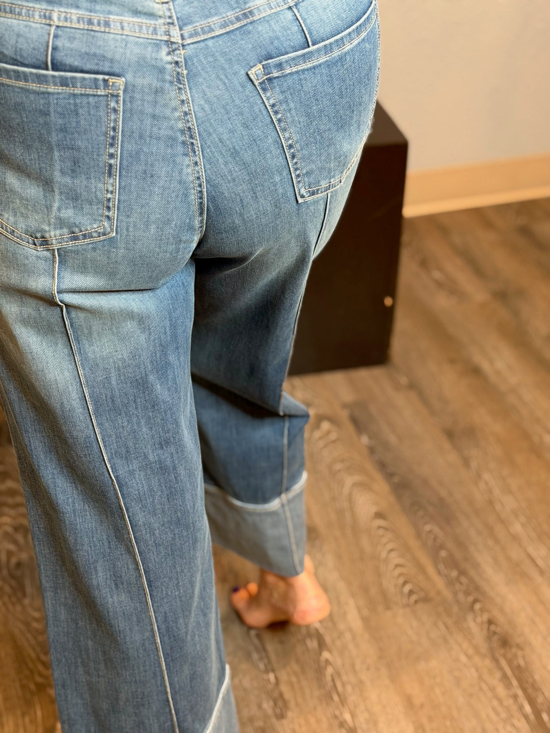 Pants, Olivia Wide Cuffed Ankle