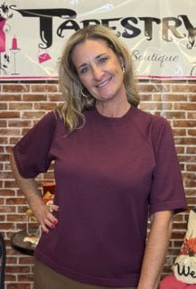Tops, Crewneck Elbow Sweater