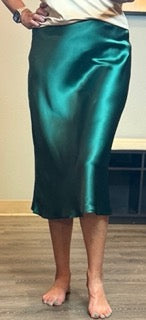 Dresses, Satin Midi Skirt