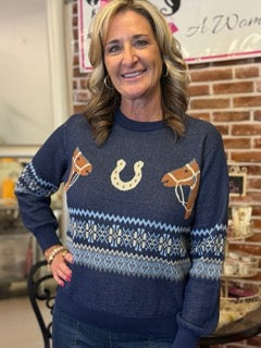 Tops, Horseshoe Sweater