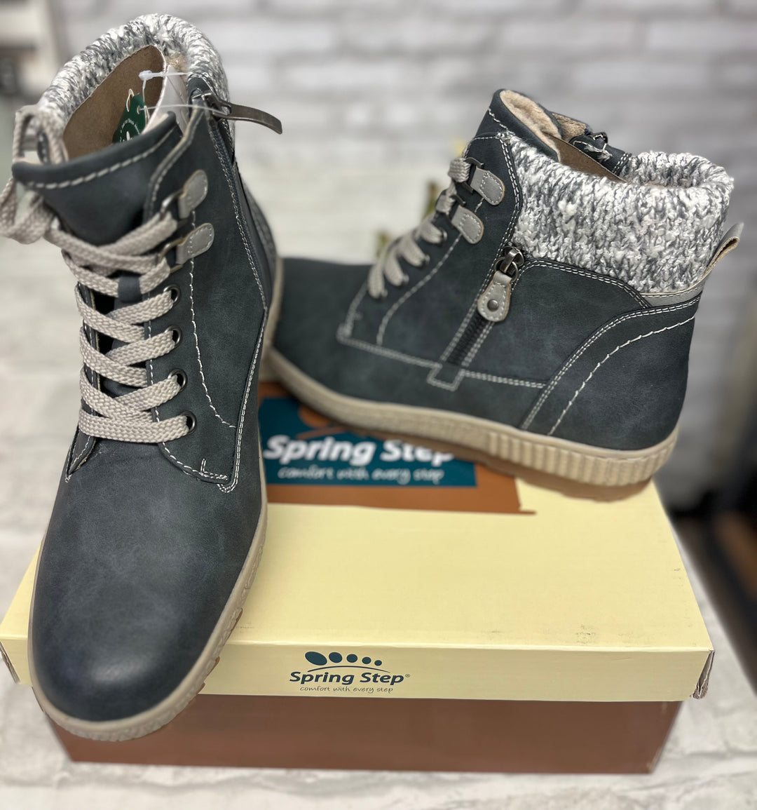 Shoes, Grey Short Bootie