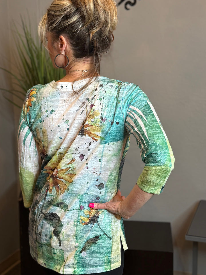 Tops, Boatneck Sublimation Hi-Lo