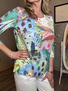 Tops, Sublimation Hi-Lo Tunic