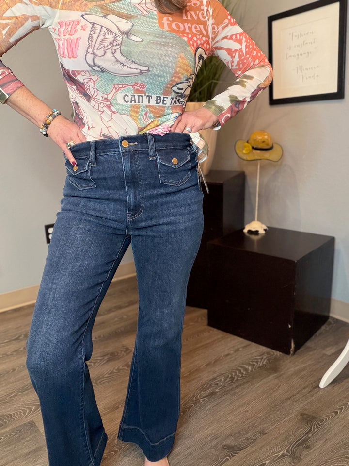 Pants, Hannah Flare Mini Patch Pocket
