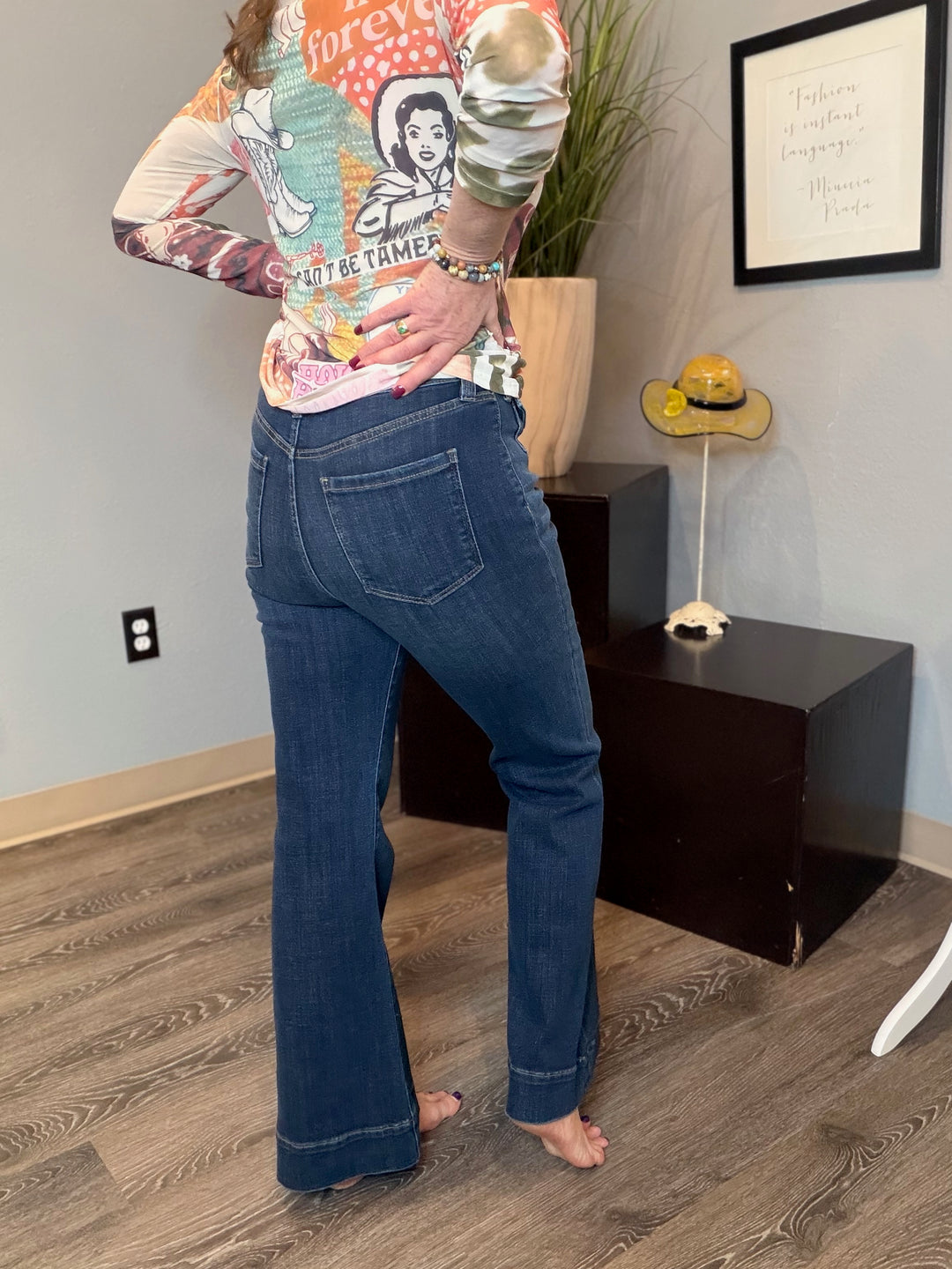 Pants, Hannah Flare Mini Patch Pocket