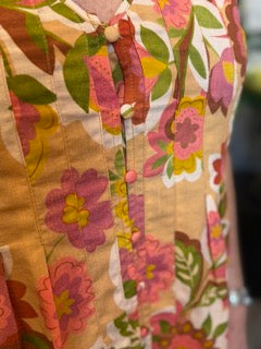 Tops, Floral Woven V-Neck