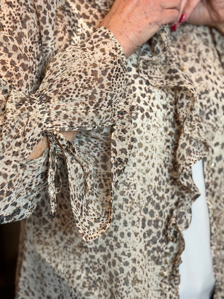 Tops, Long Sleeve Ruffle Front