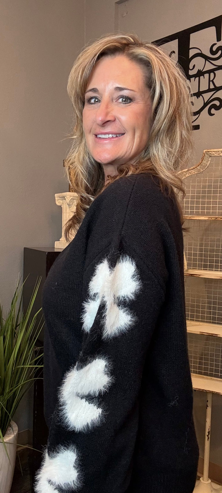 Tops, Bow Sleeve Sweater