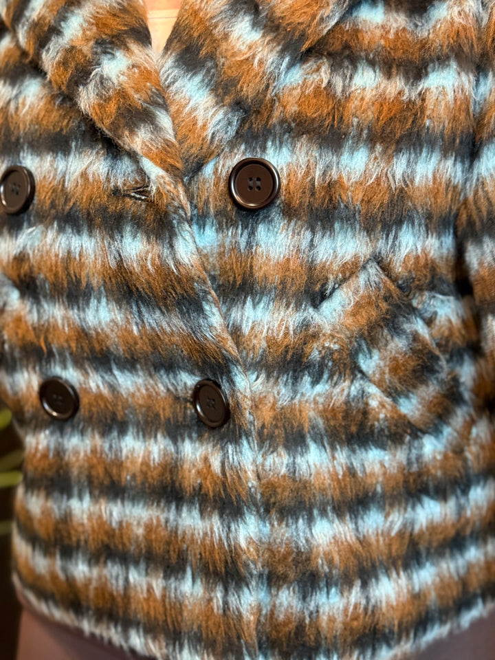 Outerwear, Plaid Woven Coat
