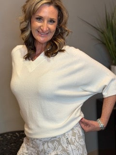 Tops, V-Neck Pullover Sweater