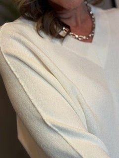 Tops, V-Neck Pullover Sweater