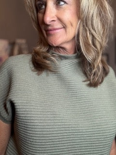 Tops, Ottoman Cap Sleeve Sweater