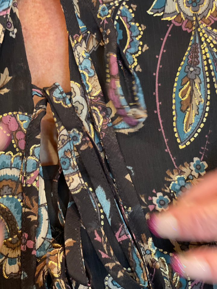 Tops, Woven Paisley Blouse