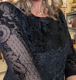 Dresses, Paisley Stretch Velvet