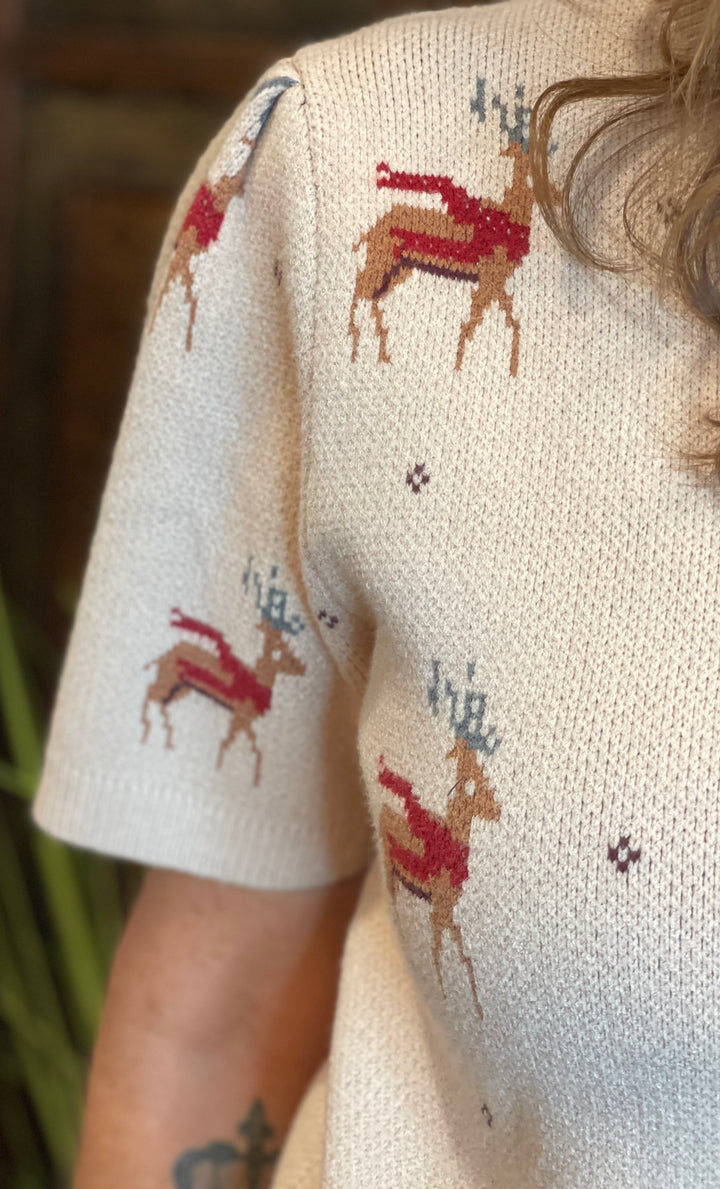 Tops, Reindeer Sweater