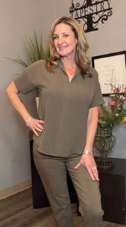 Pants, Pull on Woven Capri