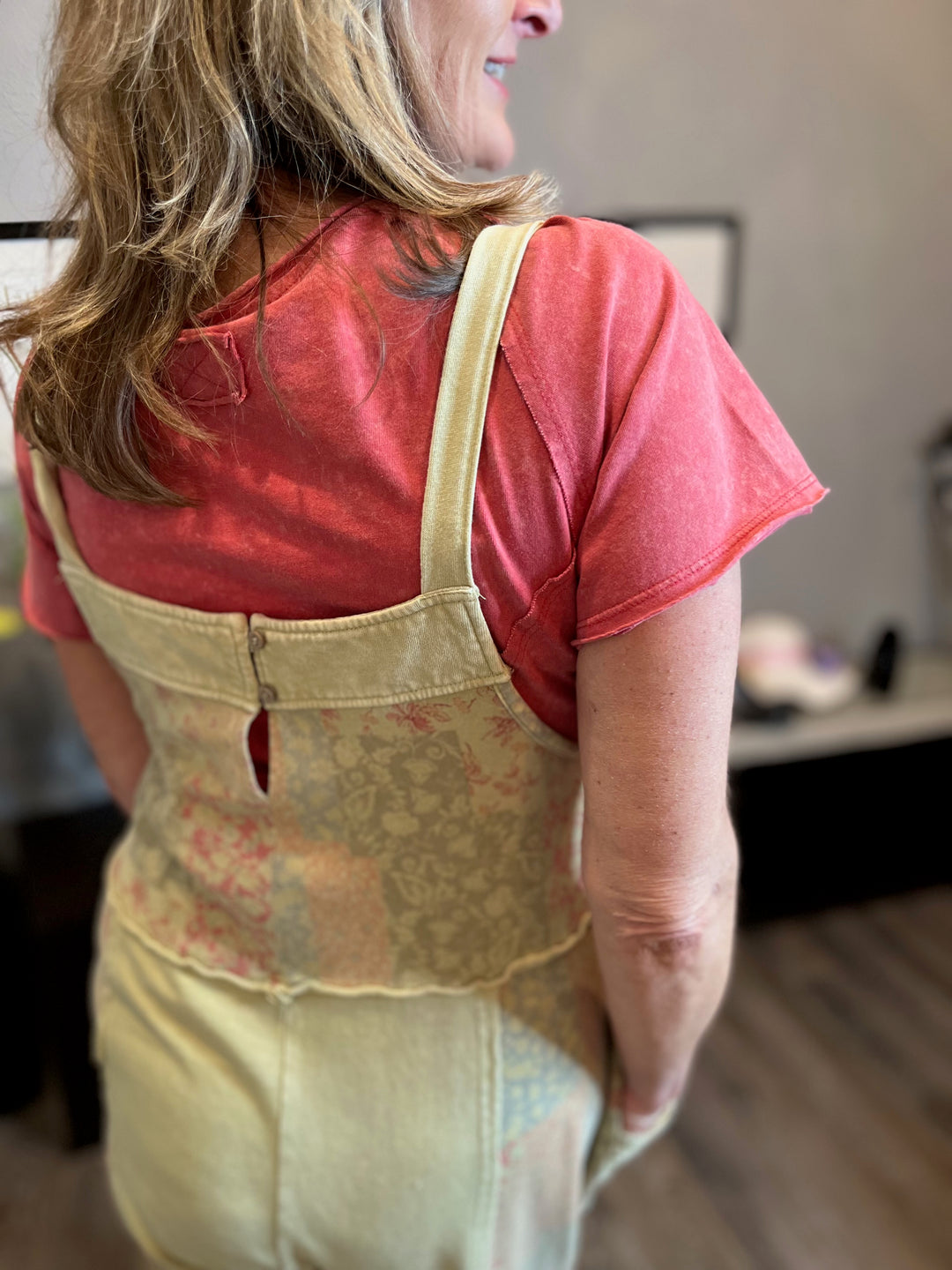 Tops, Patchwork Vintage Style Jumpsuit