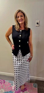 Dresses, Polka Dot Midi Skirt