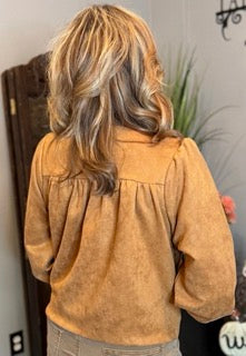 Outerwear, Suede Zip up