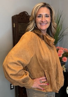 Outerwear, Suede Zip up
