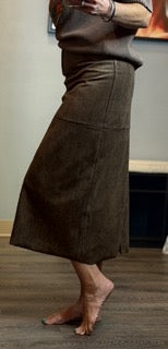 Dresses, Suede Straight Skirt