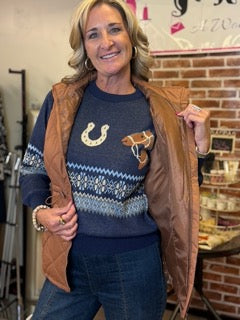Tops, Horseshoe Sweater