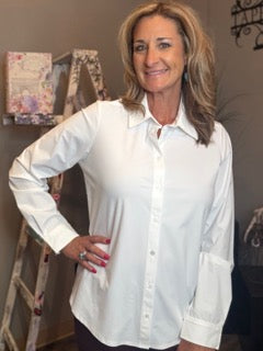 Tops, Button Front L/S Blouse